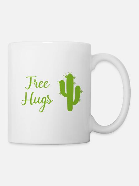 free hugs - Tasse - Weiß