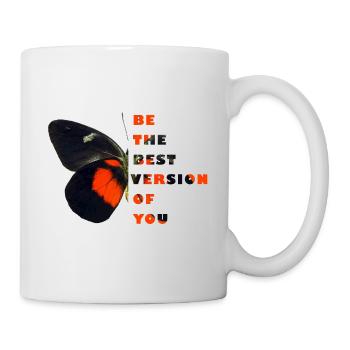 Schmetterling Tier Schmetterling Insekt - Tasse - Weiß - Rechts