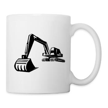 Silhouette de pelle, conception précise pour - Mug blanc - blanc - Droite