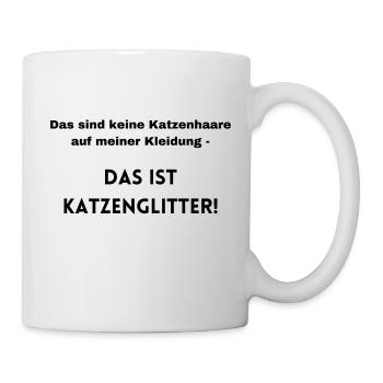 Das perfekte Statement zu Katzenhaaren - Tasse - Weiß - Rechts