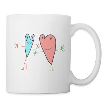 Best Friends Hearts - Mug - white - Right
