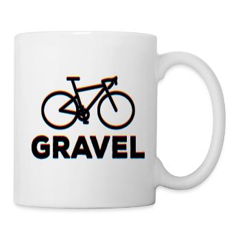 Vélo de gravier Glitch Cyclist Bikepacker Bike - Mug blanc - blanc - Droite
