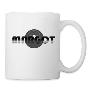 Margot typographie noir - d'origine Latine - perle - Mug blanc - blanc - Droite