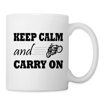 Moto - Mug blanc - blanc - Droite