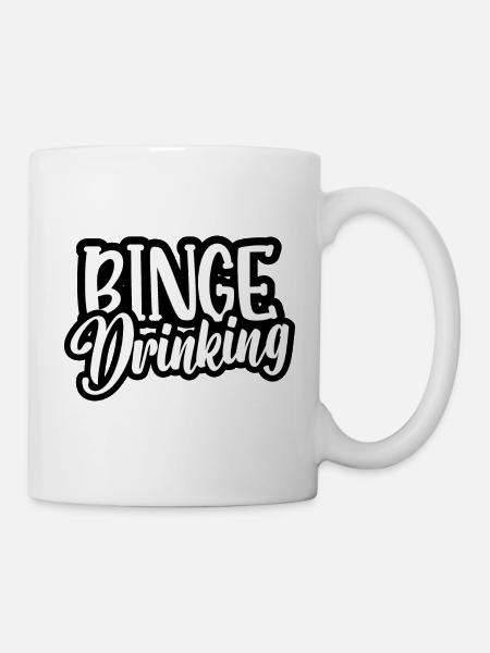 Komasaufen - Tasse - Weiß