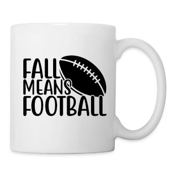 L’automne, c’est le football - Mug blanc - blanc - Droite