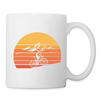 Bicycle Cyclist Road Bike Retro Gift - Mug - white - Right