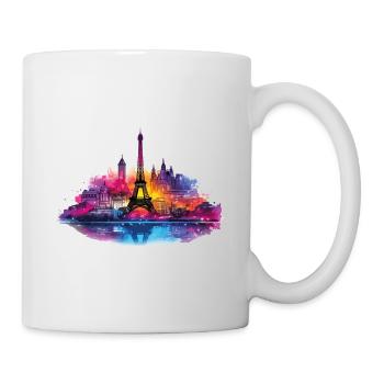 Paris Eiffel Tower France City Skyline Art - Mug - white - Right
