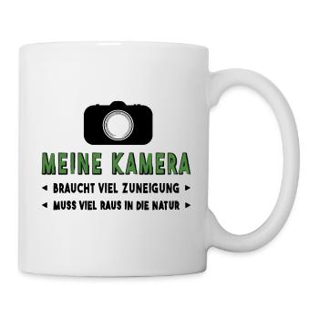 Kamera fotografieren - Tasse - Weiß - Rechts