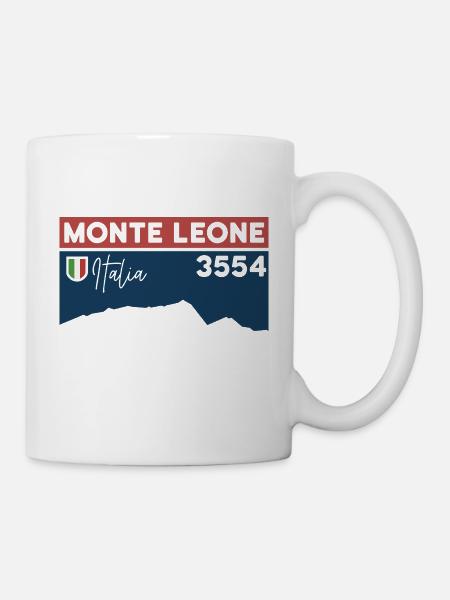 Monte Leone Höhe Hochtour Besteigung Dolomiten - Tasse - Weiß