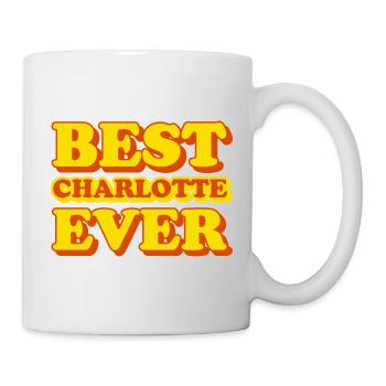 Charlotte First Name Funny Gift - Mug - white - Right
