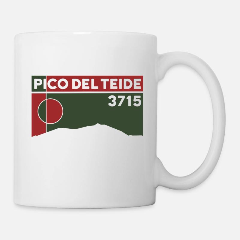 Pico del Teide Besteigen Wanderung Höhe Teneriffa - Tasse - Weiß