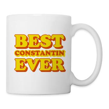 Constantin Vorname lustiges Geschenk - Tasse - Weiß - Rechts