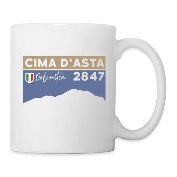 Cima d’Asta Hike Mountain Tour Route Normale Italie - Mug blanc - blanc - Droite