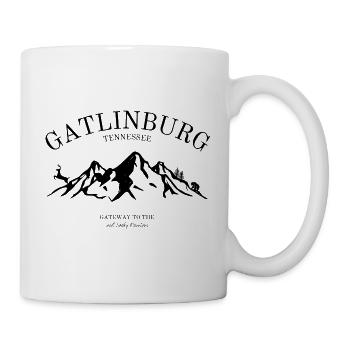Gatlinburg - Tennessee - United States - Tasse - Weiß - Rechts