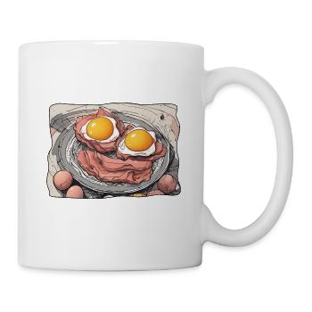 Egg and bacon - Mug - white - Right