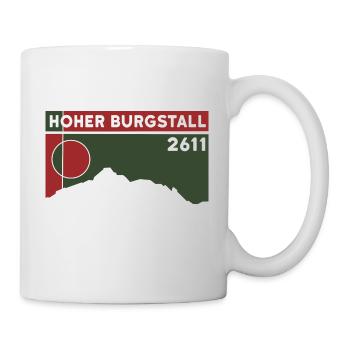 Hoher Burgstall mountain tour via ferrata Stubaital - Mug - white - Right