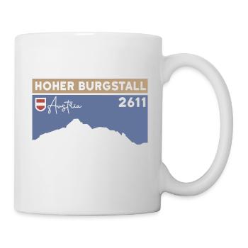 Hoher Burgstall mountain tour via ferrata Stubaital - Mug - white - Right