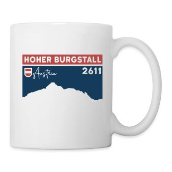 Hoher Burgstall mountain tour via ferrata Stubaital - Mug - white - Right