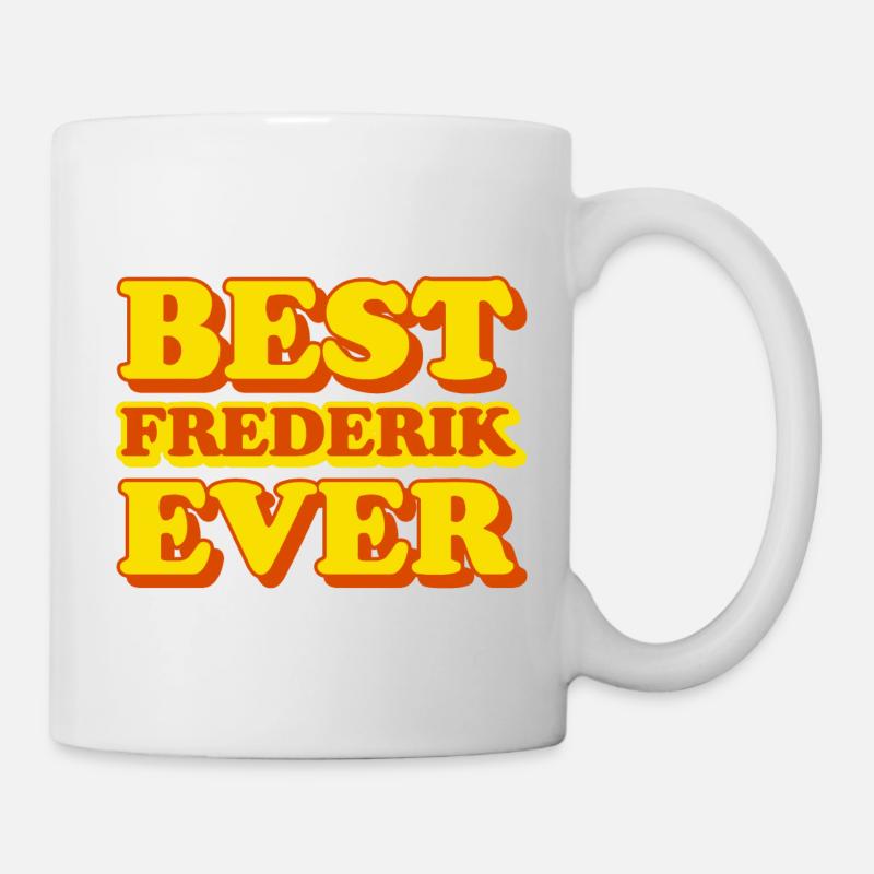 Frederik first name funny gift - Mug - white