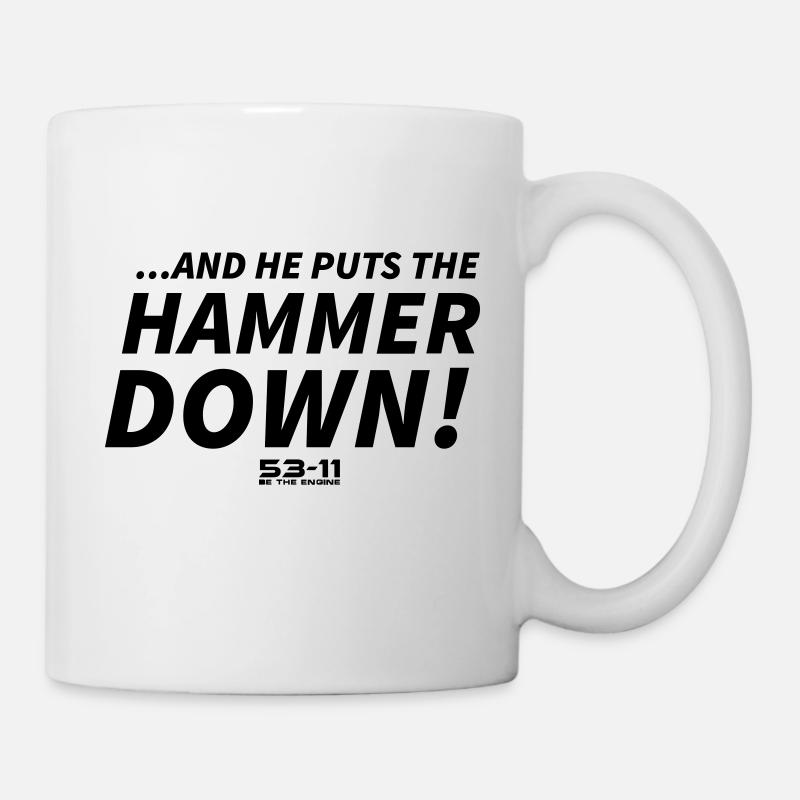 Hammer down - Mug - white