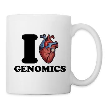I love genomics - Mug - white - Right