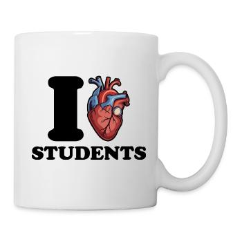 Ich liebe Studenten - Tasse - Weiß - Rechts