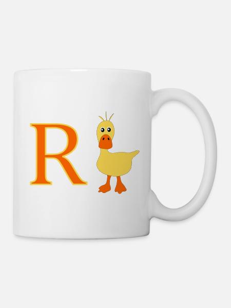 Rente Ente - Tasse - Weiß