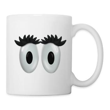 Augen - Tasse - Weiß - Rechts