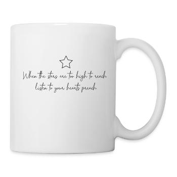 Écoutez votre cœur - Mug blanc - blanc - Droite