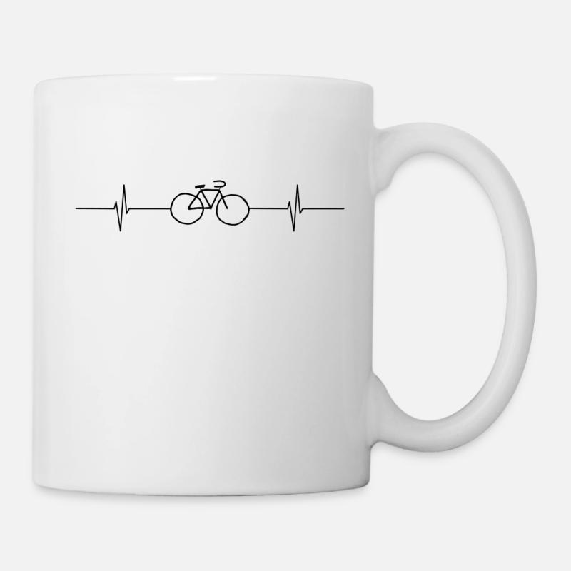 Vélo Heartbeat - Mug blanc - blanc