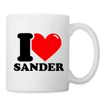 I love sander First name - Mug - white - Right