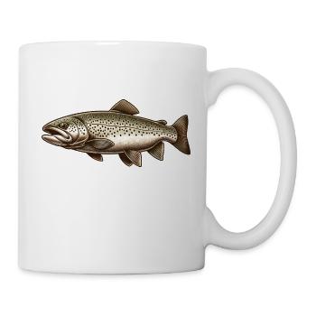 Truite - Mug blanc - blanc - Droite
