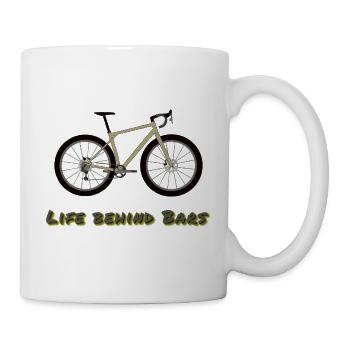 Gravelbike life behind bars Dropbar - Tasse - Weiß - Rechts