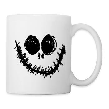 Gesicht,comic,,halloween, Monster - Tasse - Weiß - Rechts