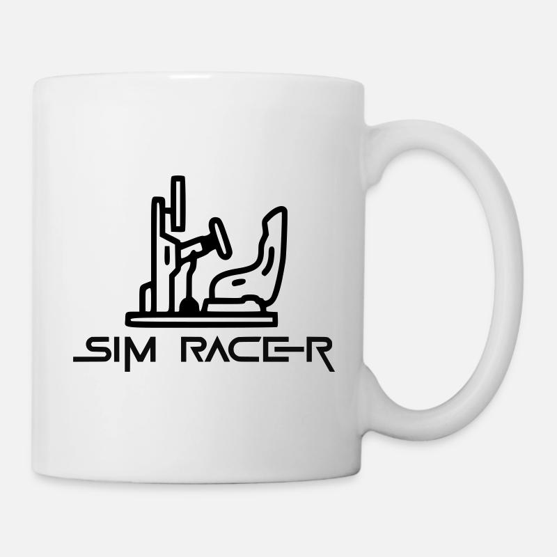 Sim Racer - Tasse - Weiß