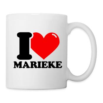 J’adore marieke Prénom - Mug blanc - blanc - Droite