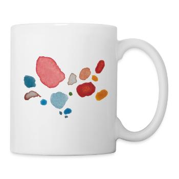 Punkte Muster - Tasse - Weiß - Rechts