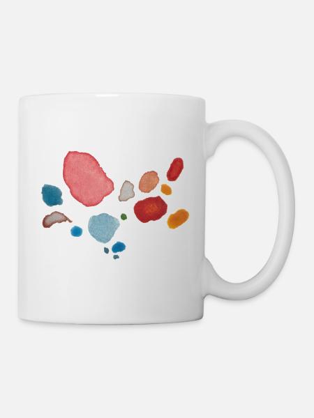 Punkte Muster - Tasse - Weiß
