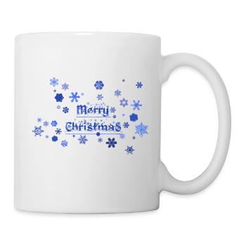 des flocons pour xmas - Mug blanc - blanc - Droite