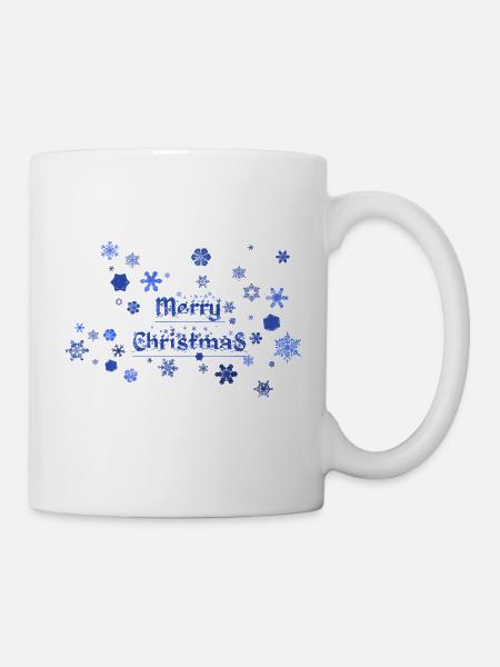 des flocons pour xmas - Mug blanc - blanc