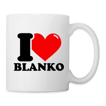 I love blank first name - Mug - white - Right