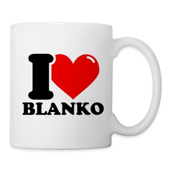 I love blank first name - Mug - white - Right