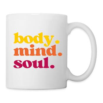 Body Mind Soul - Für alle "in Einklang-Bringer" - Tasse - Weiß - Rechts