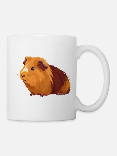 Meerschweinchen - Tasse - Weiß