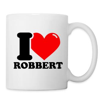 J’aime robbert Prénom - Mug blanc - blanc - Droite
