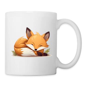 Mignon renard endormi pour les fans d’animaux de la forêt - Mug blanc - blanc - Droite