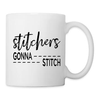 Sticker gehen zum Stitchen - Weihnachts- und Geburtstagsgeschenk - Tasse - Weiß - Rechts