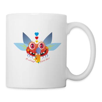 red love fly - Mug - white - Right