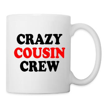Crazy cousin crew - Mug - white - Right